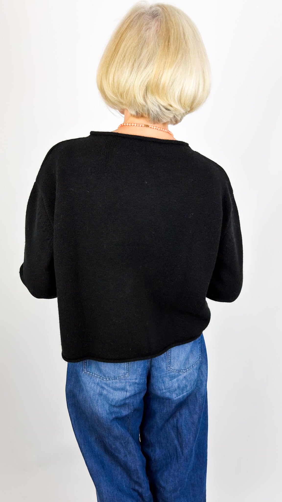Cordelia James Pea Jumper Black