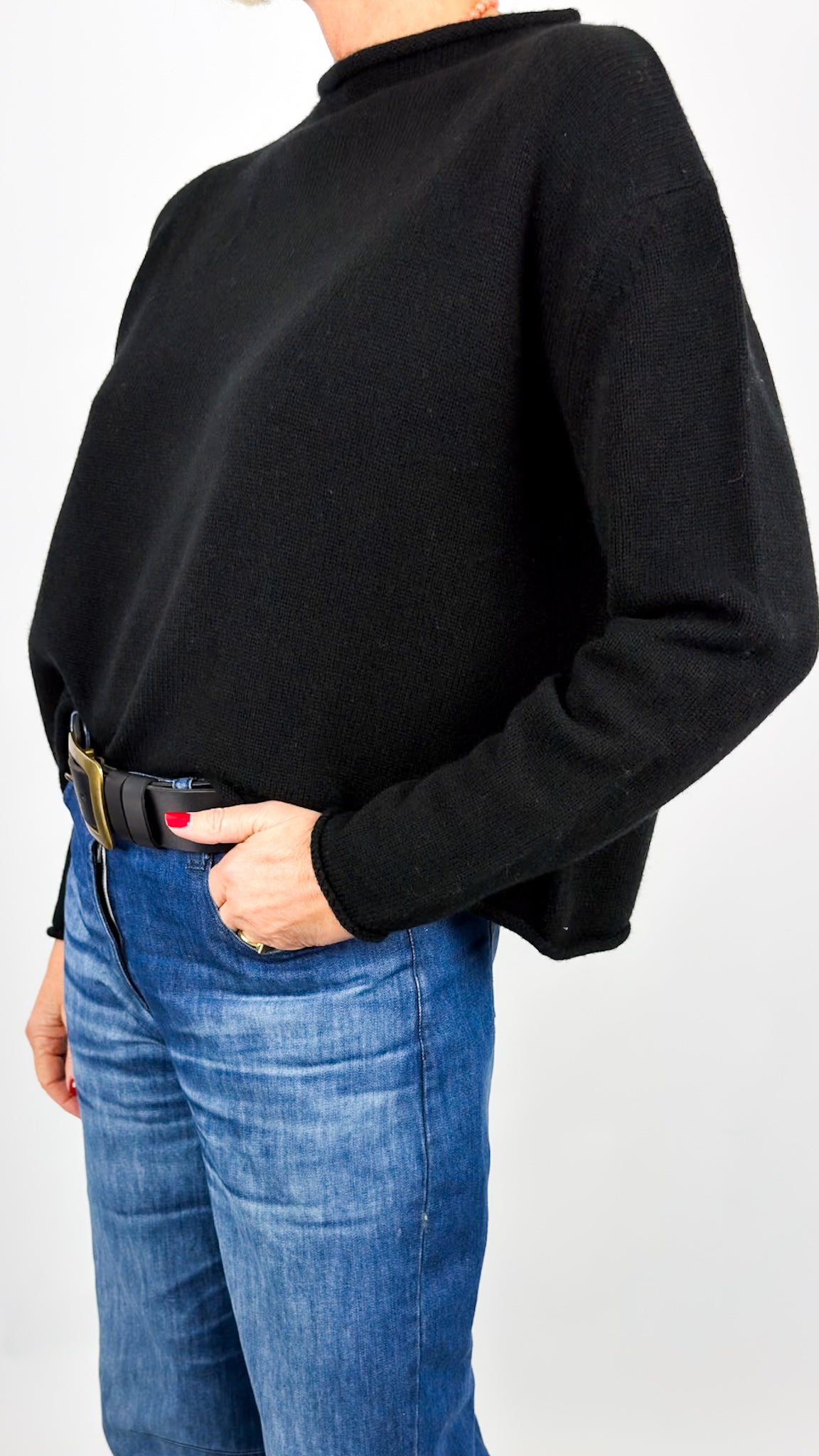Cordelia James Pea Jumper Black