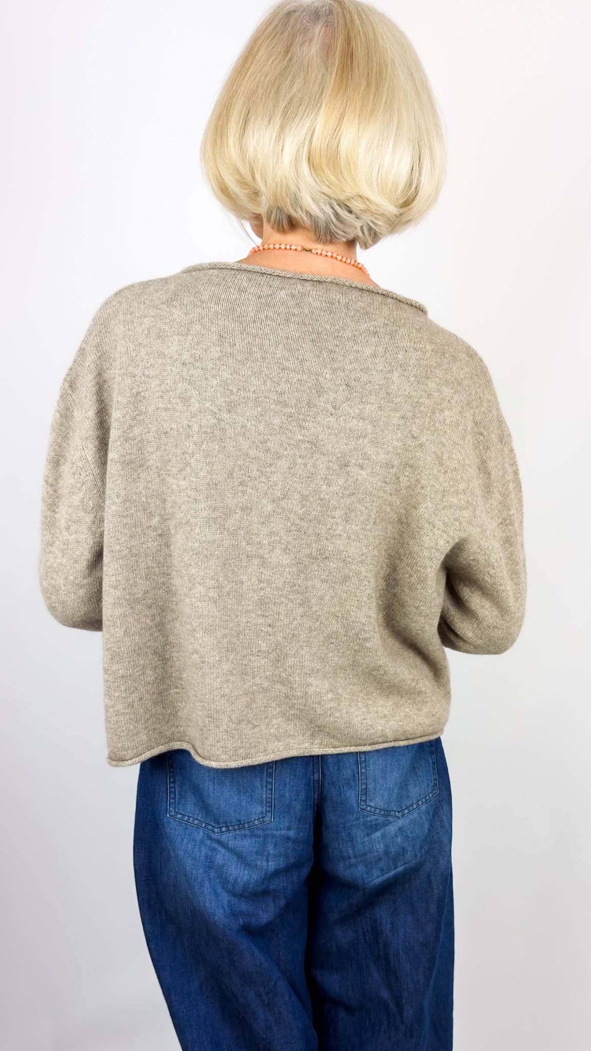 Cordelia James Pea Yak Jumper Stone