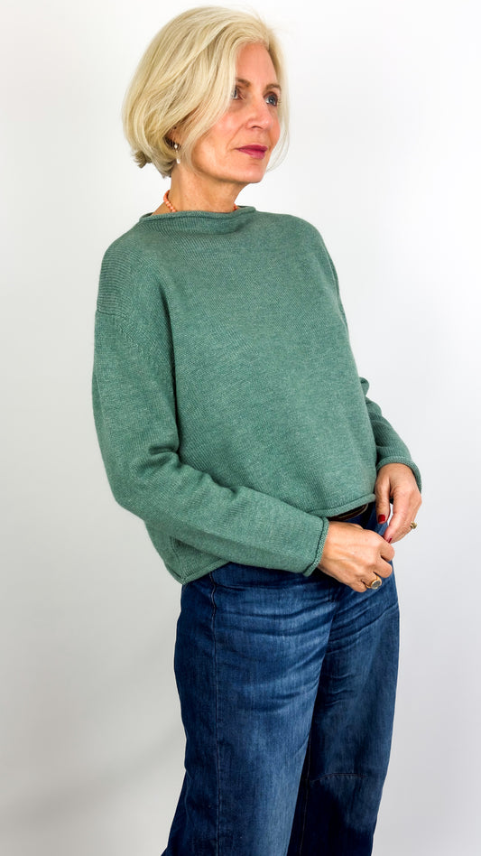 Cordelia James Pea Jumper Pine Marl