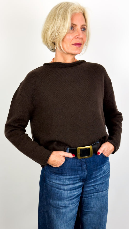 Cordelia James Pea Jumper Chocolate
