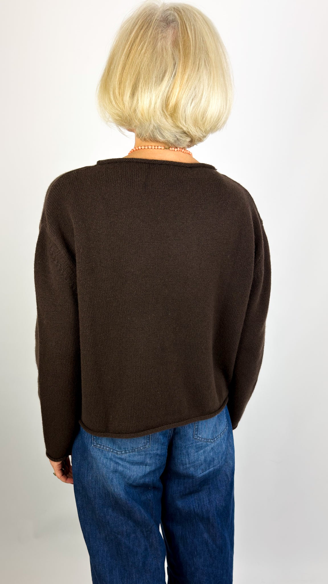 Cordelia James Pea Jumper Chocolate