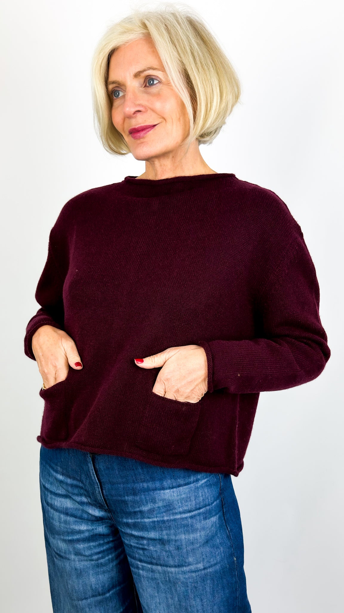 CJ Gaga Jumper Burgundy