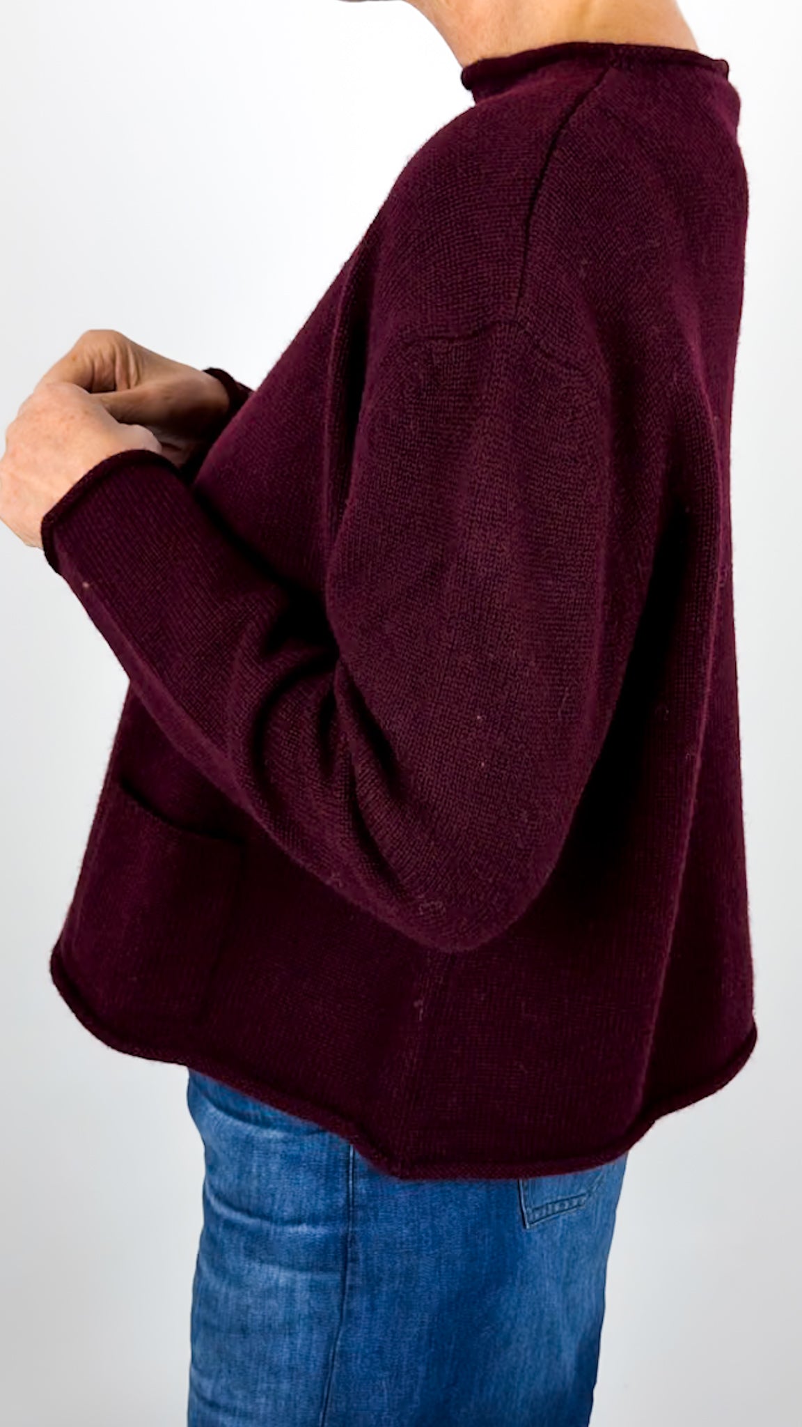 CJ Gaga Jumper Burgundy