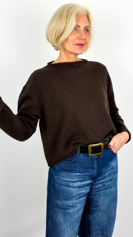 Cordelia James Mama Jumper Chocolate
