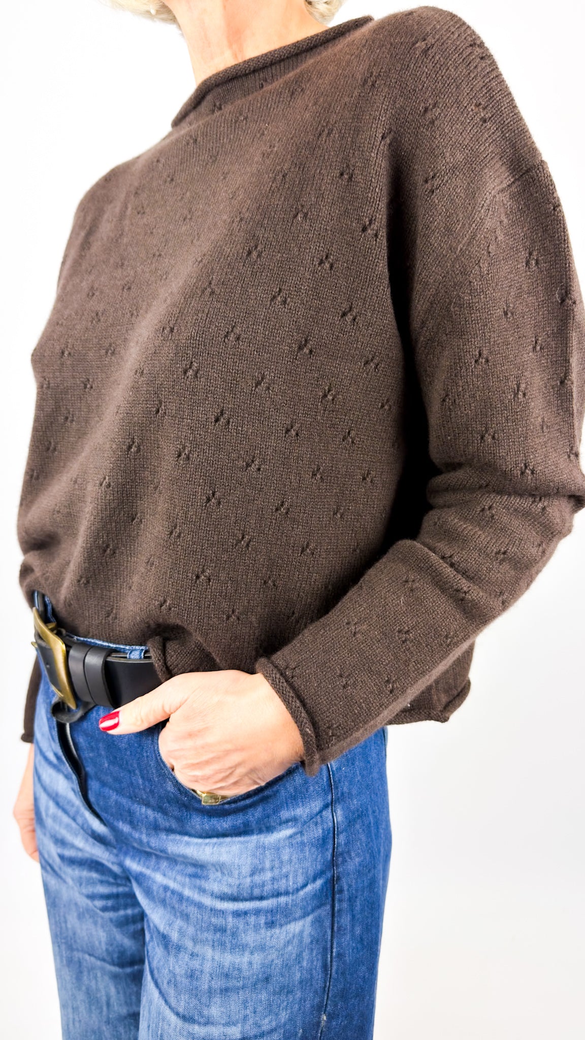 Cordelia James Mama Jumper Chocolate