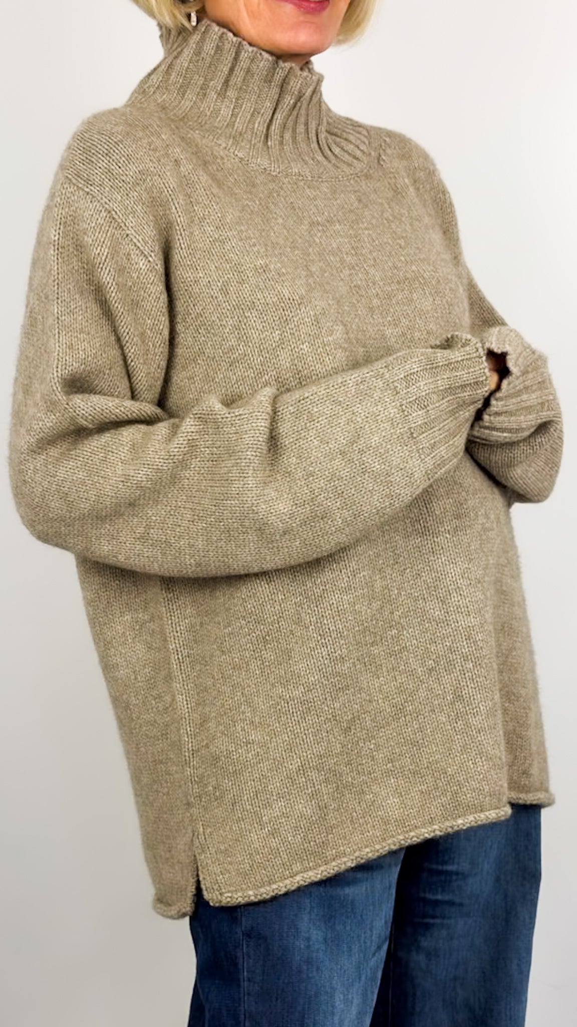 Cordelia James Roger Jumper Stone