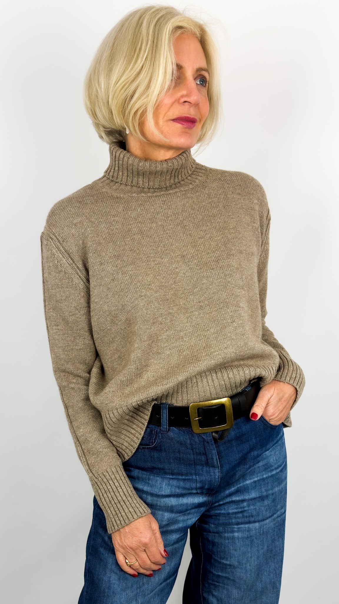 CJ Amira Jumper Stone Marl