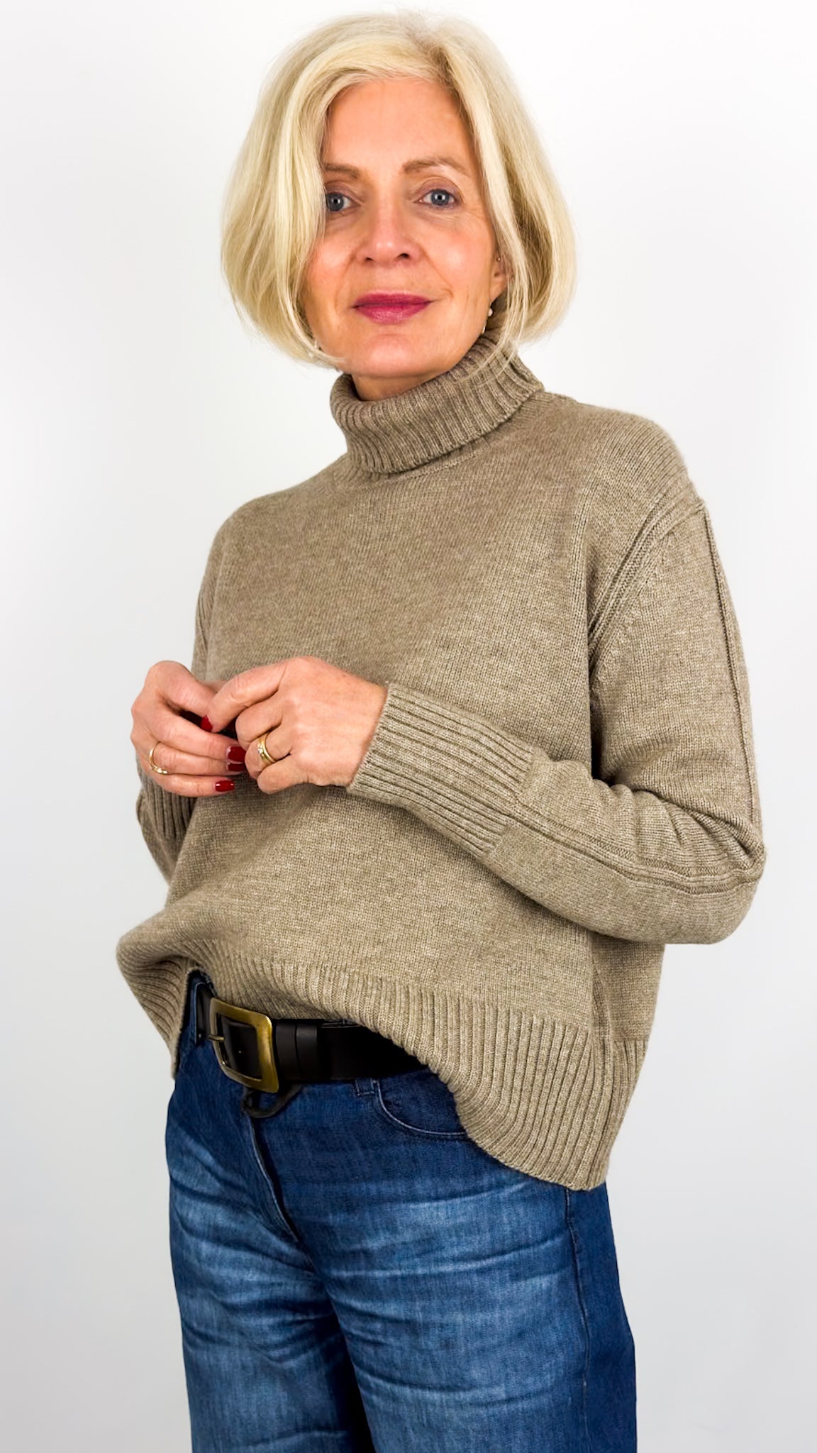 CJ Amira Jumper Stone Marl