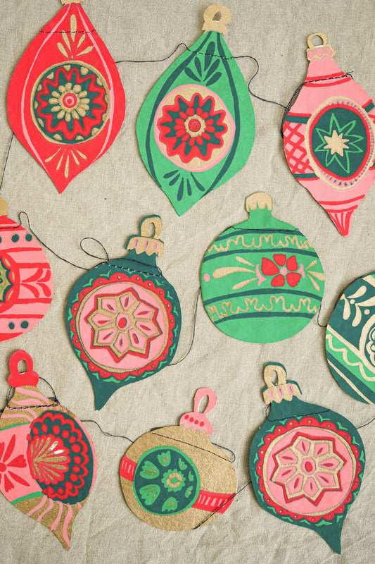 East End Press Garland: Baubles