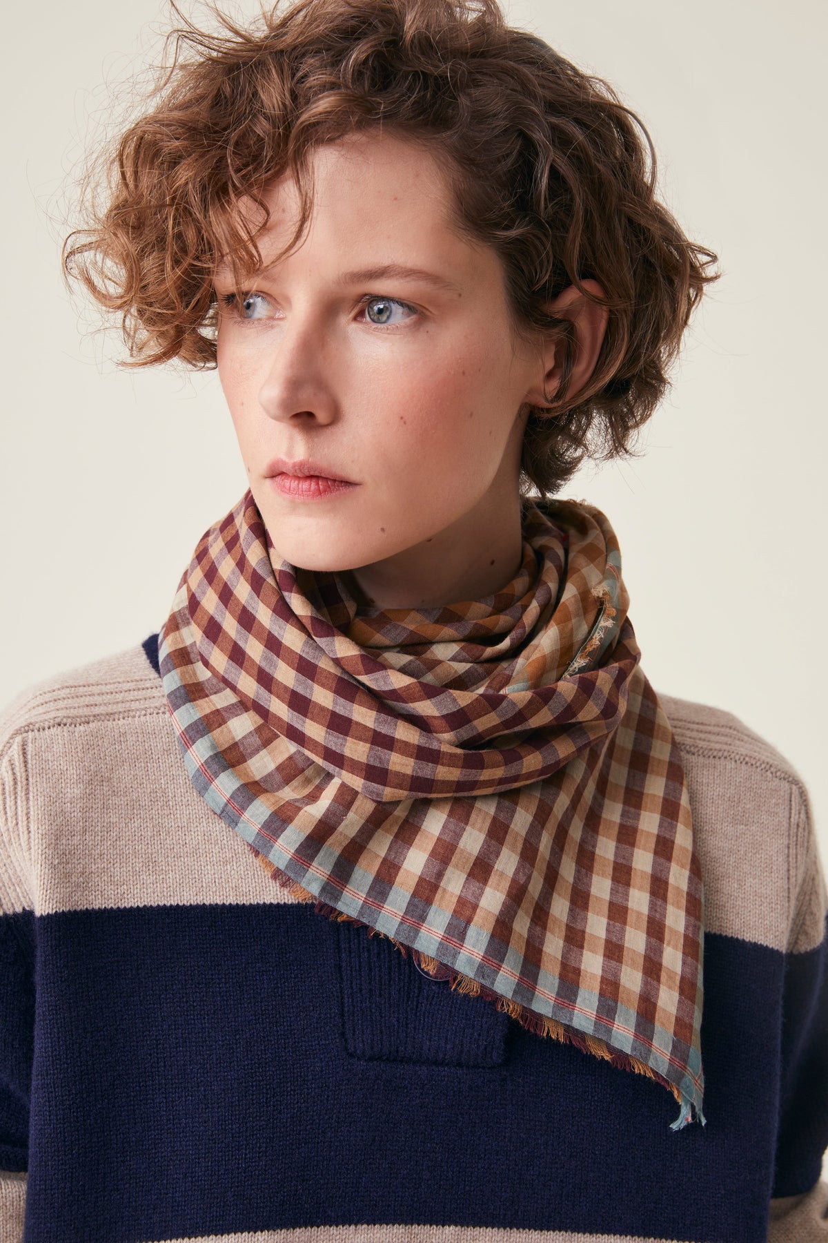 Mois Mont Poem Scarf Henna