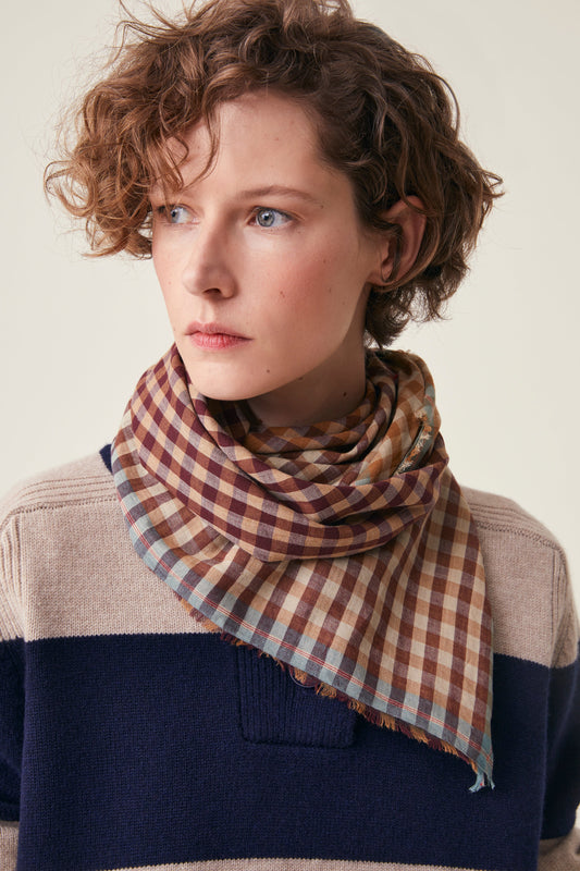 Mois Mont Poem Scarf Henna