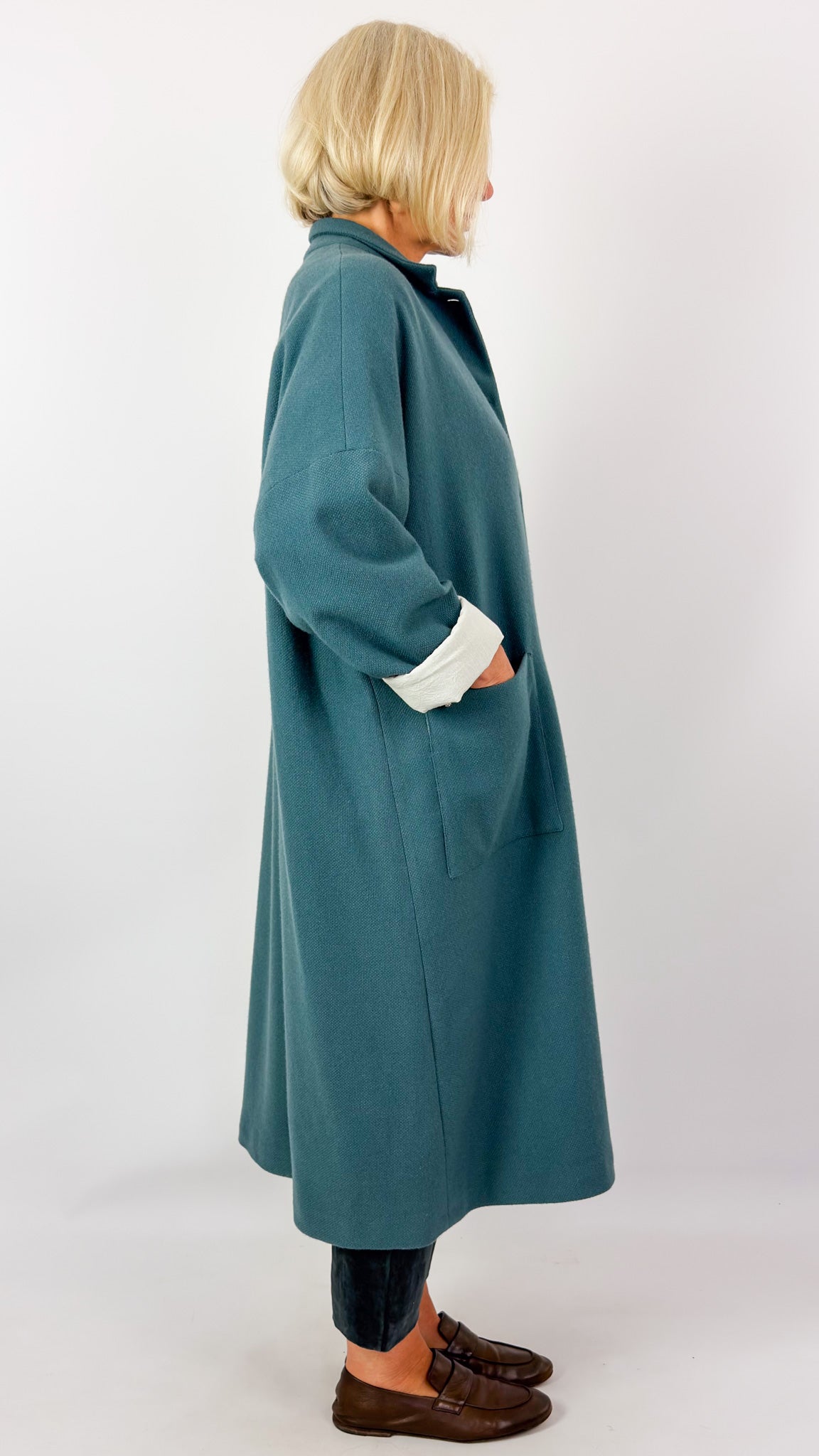 Apuntob 1802 Coat Turquoise
