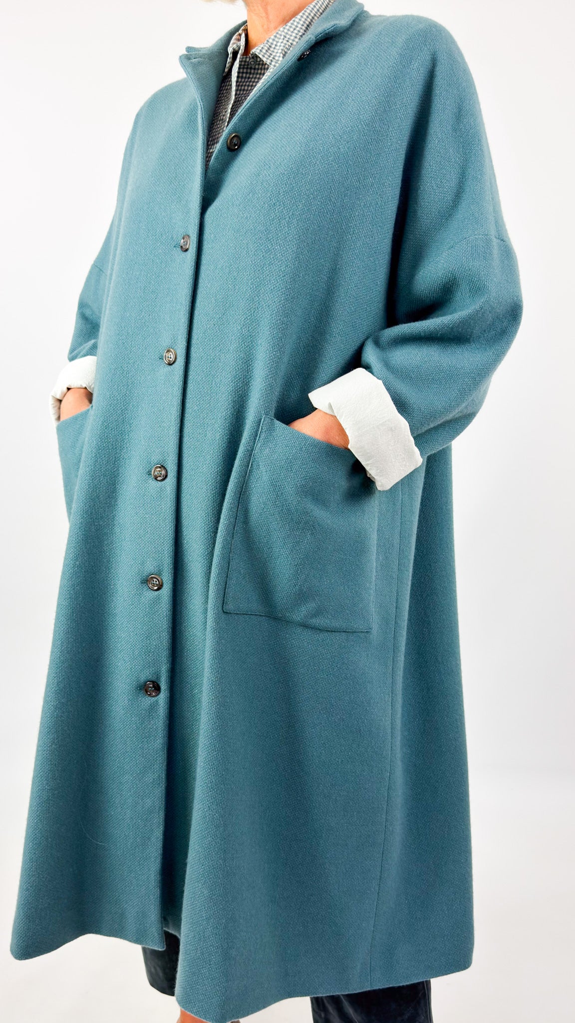 Apuntob 1802 Coat Turquoise