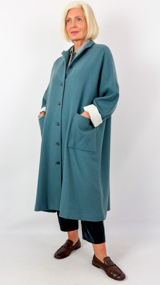 Apuntob 1802 Coat Turquoise