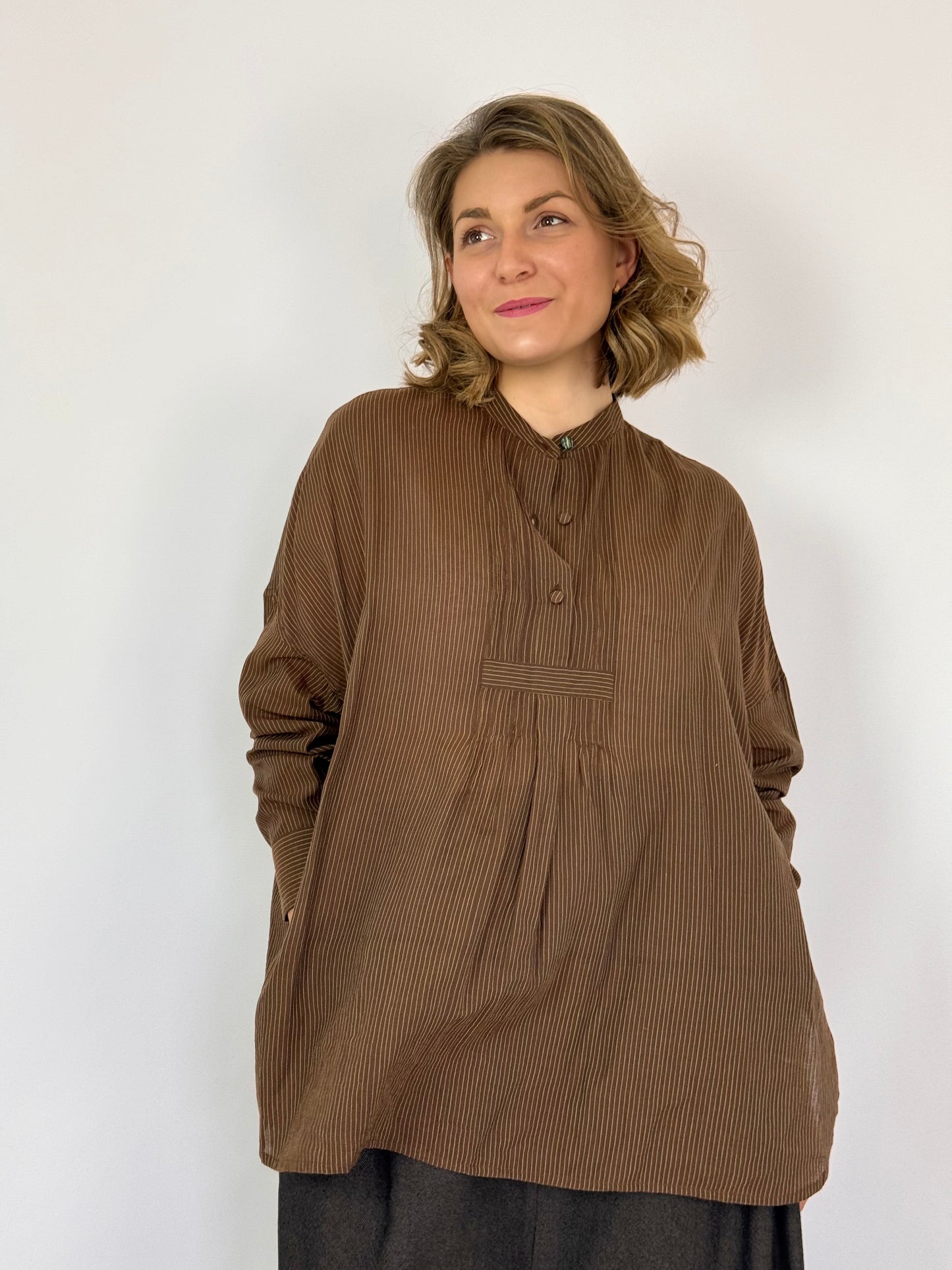 Runaway Bicycle Koby Blouse Brown