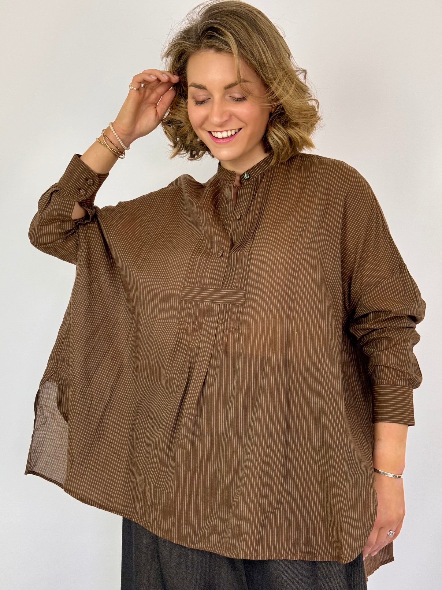 Runaway Bicycle Koby Blouse Brown