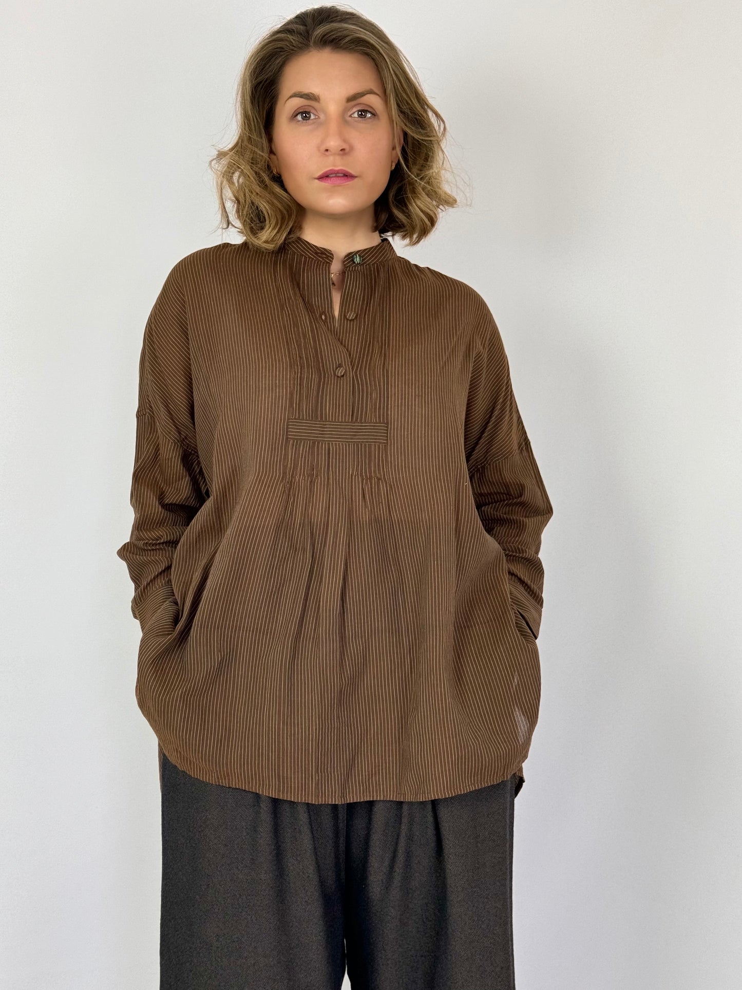 Runaway Bicycle Koby Blouse Brown