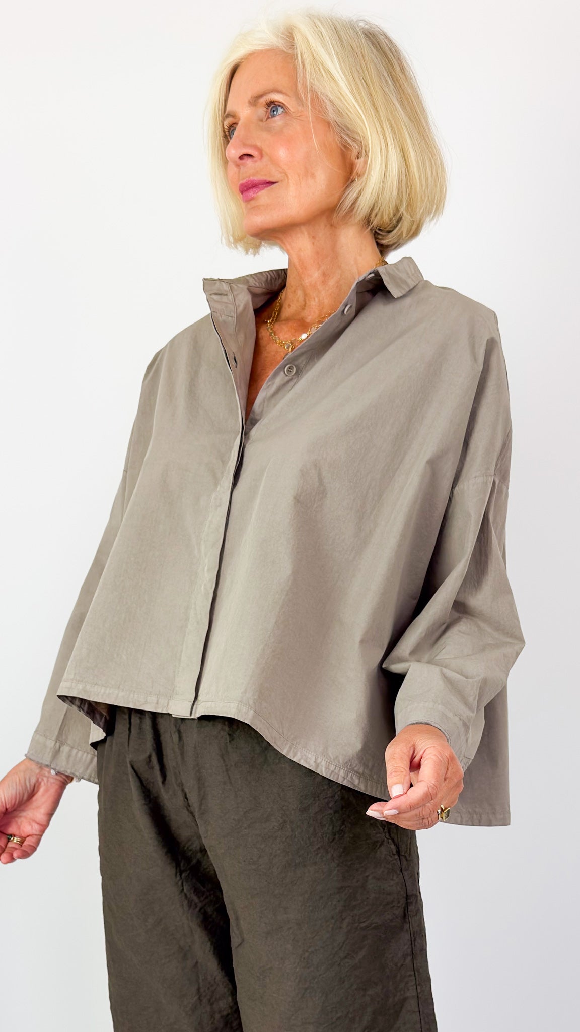 Aequamente 260 Shirt Tortora