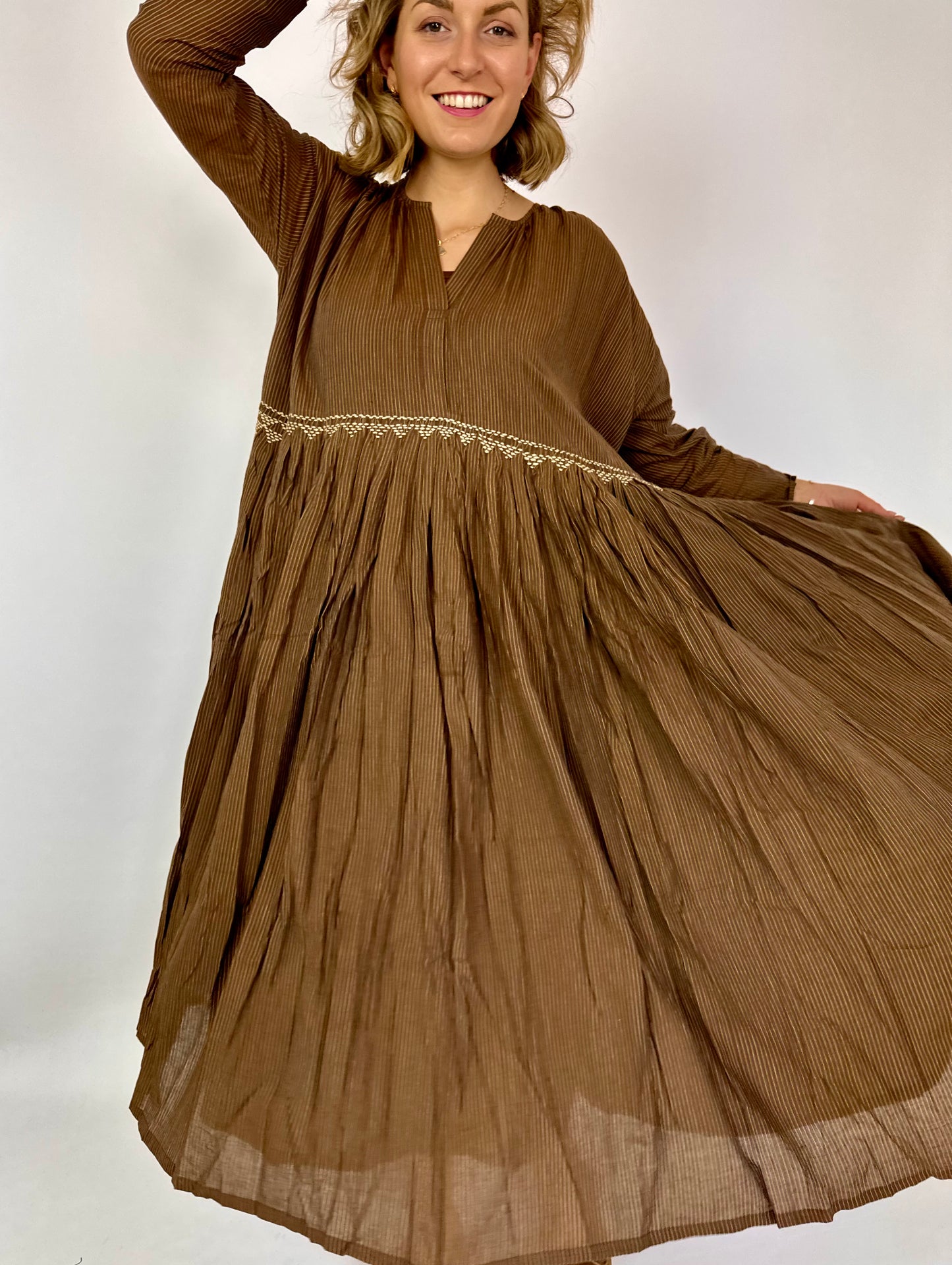 Runaway Bicycle Ana Dress Brown