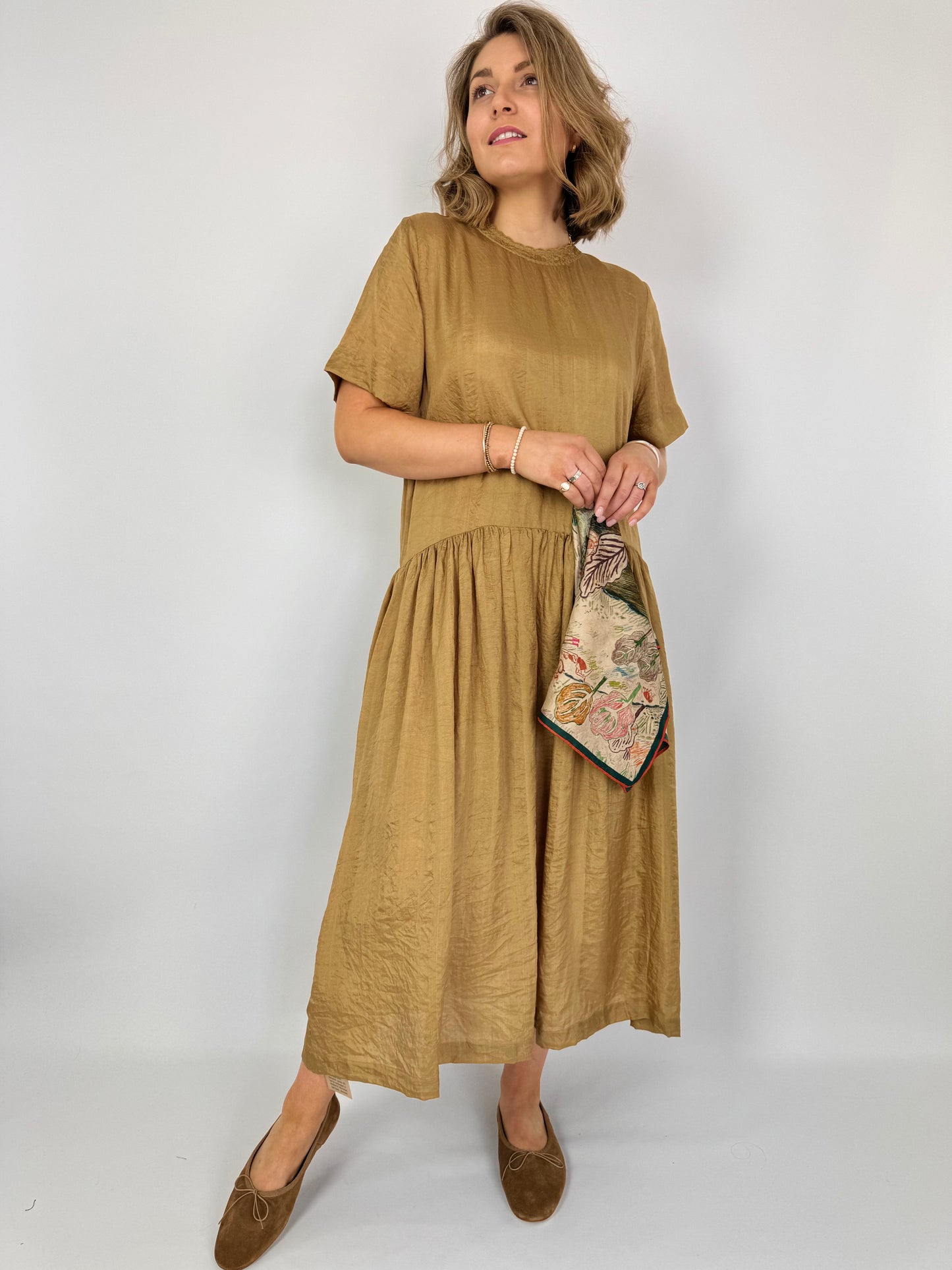 Runaway Bicycle Amber Dress Camel