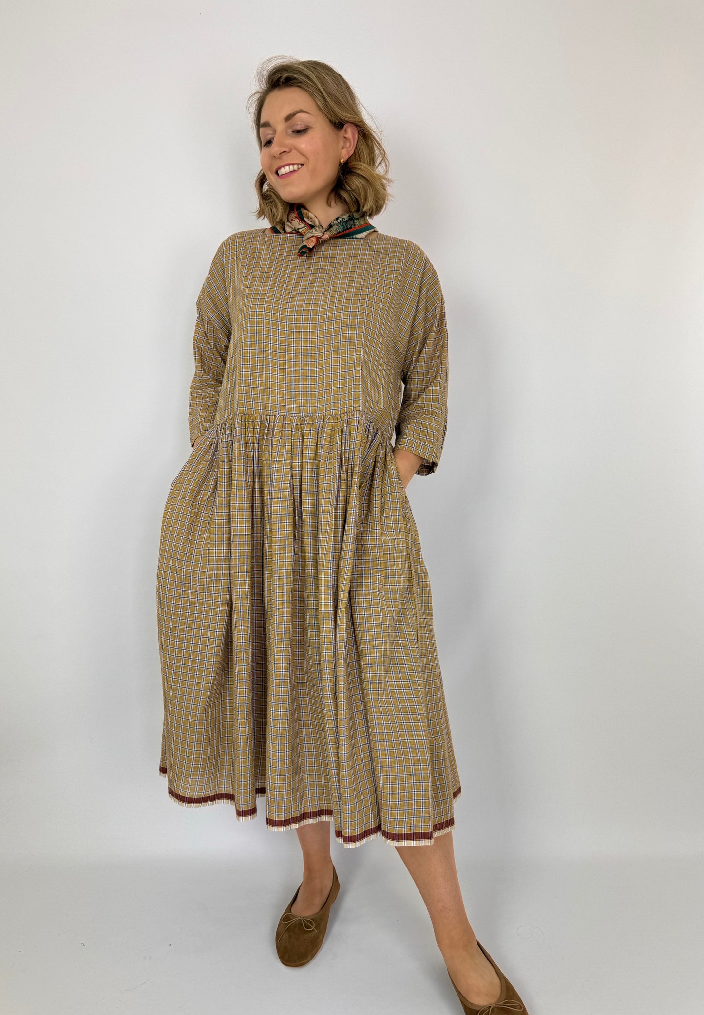 Runaway Bicycle Sylvia Dress Mustard