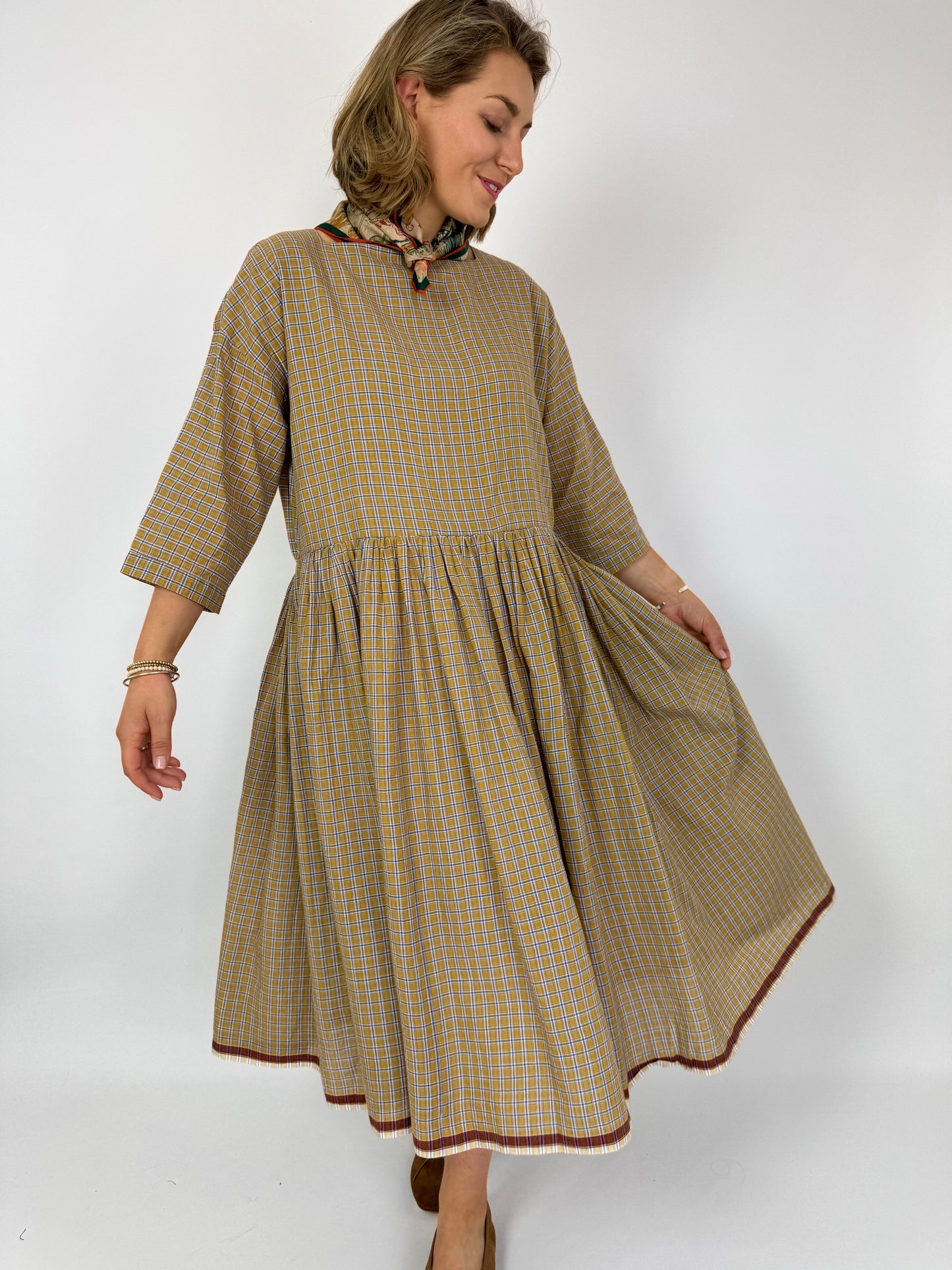 Runaway Bicycle Sylvia Dress Mustard