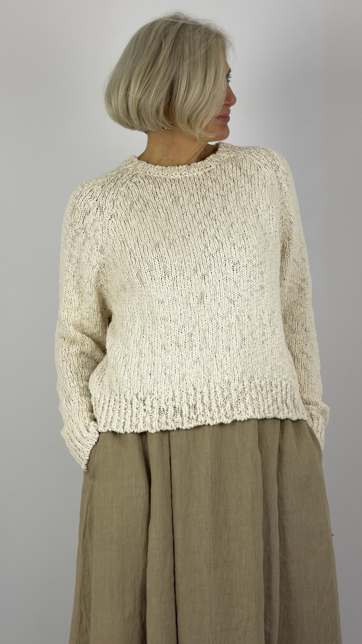 Sibin Linnebjerg Fawn Jumper Cream
