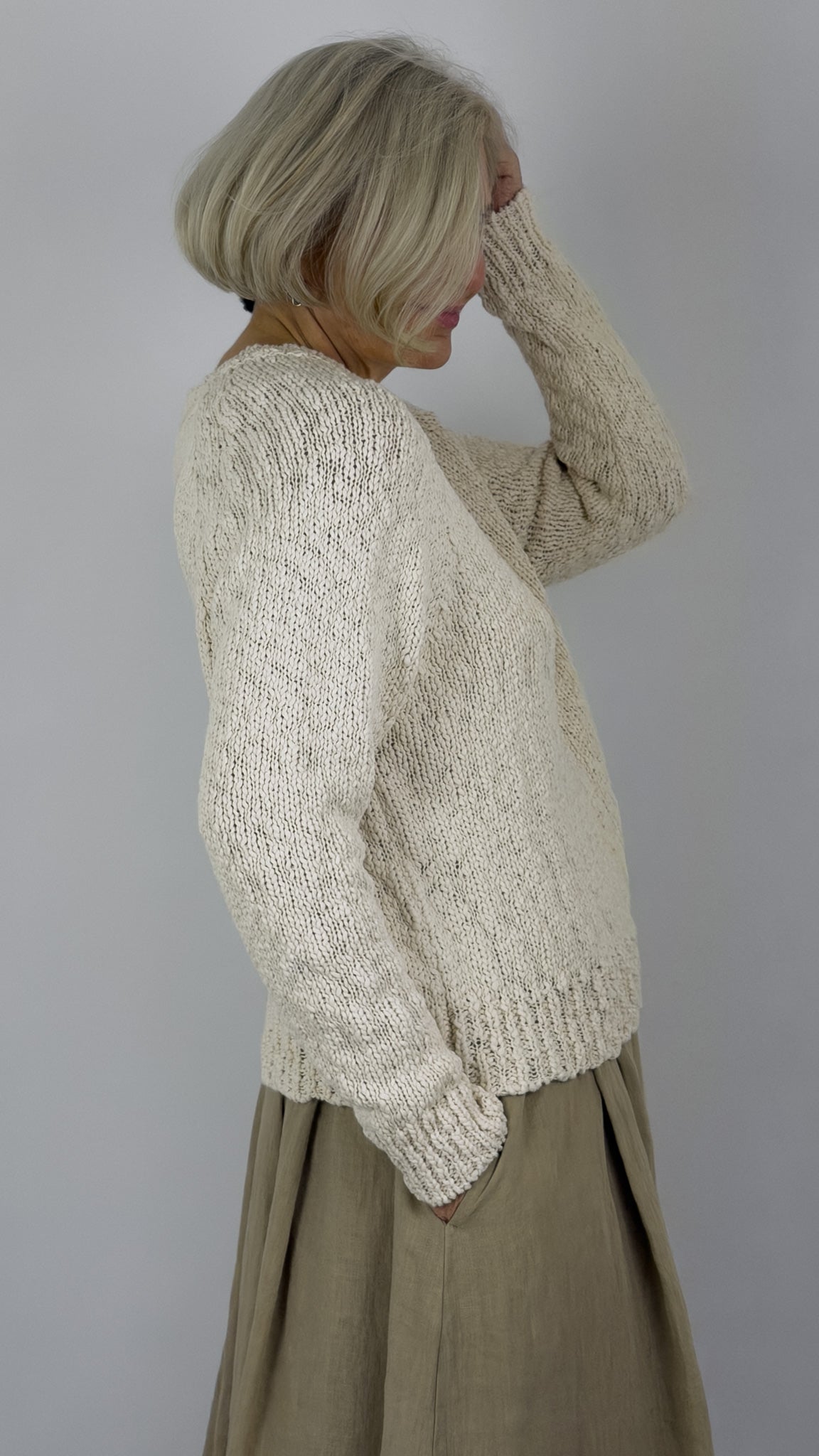 Sibin Linnebjerg Fawn Jumper Cream