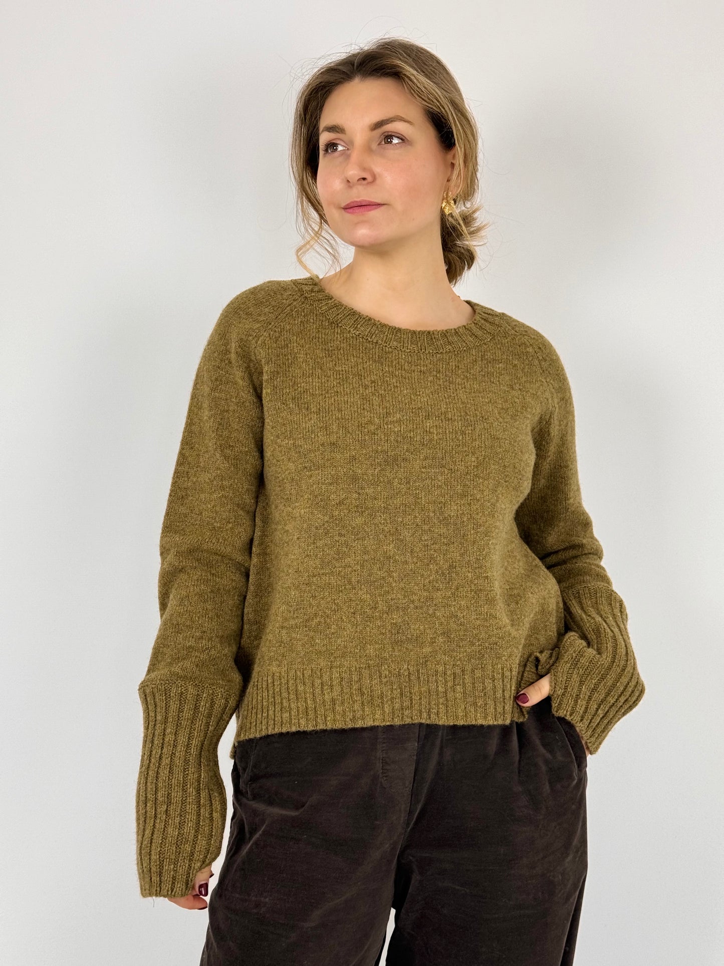 Nygårdsanna Patch Jumper Ochre