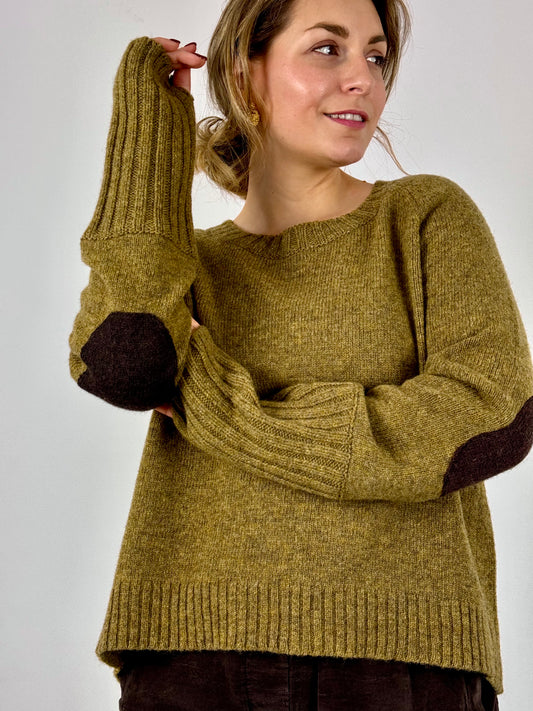 Nygårdsanna Patch Jumper Ochre