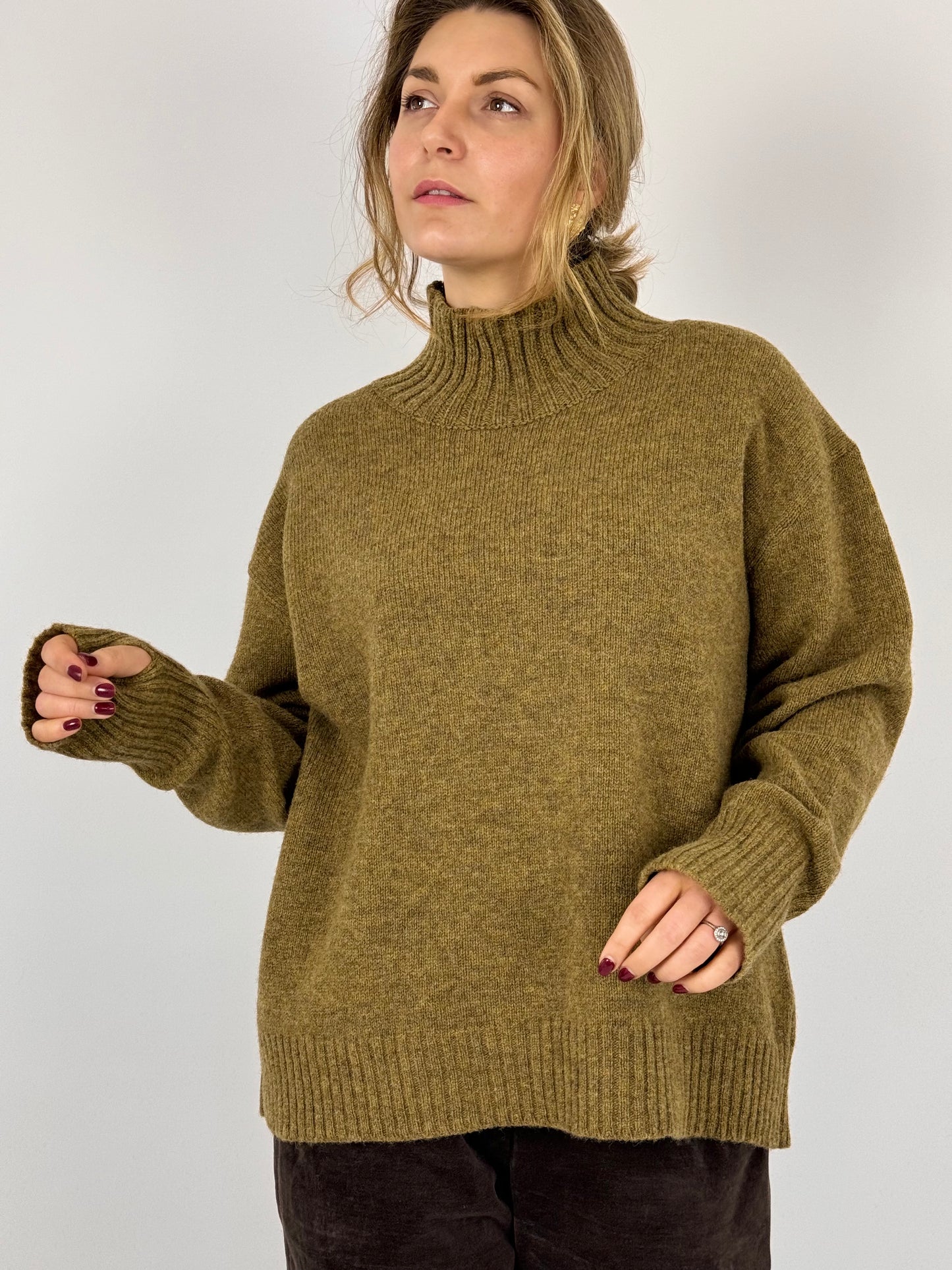 Nygårsanna Polo Jumper Ochre