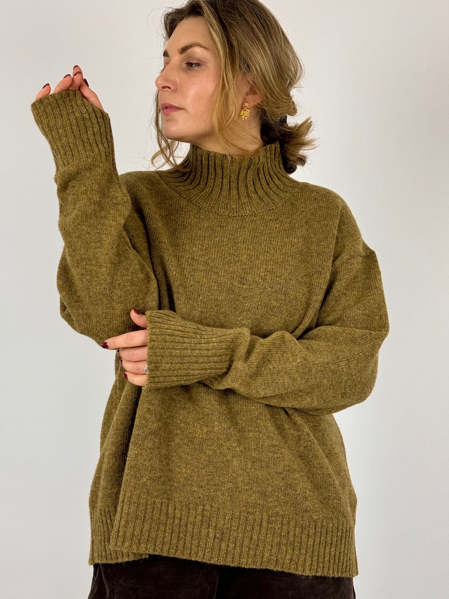 Nygårsanna Polo Jumper Ochre