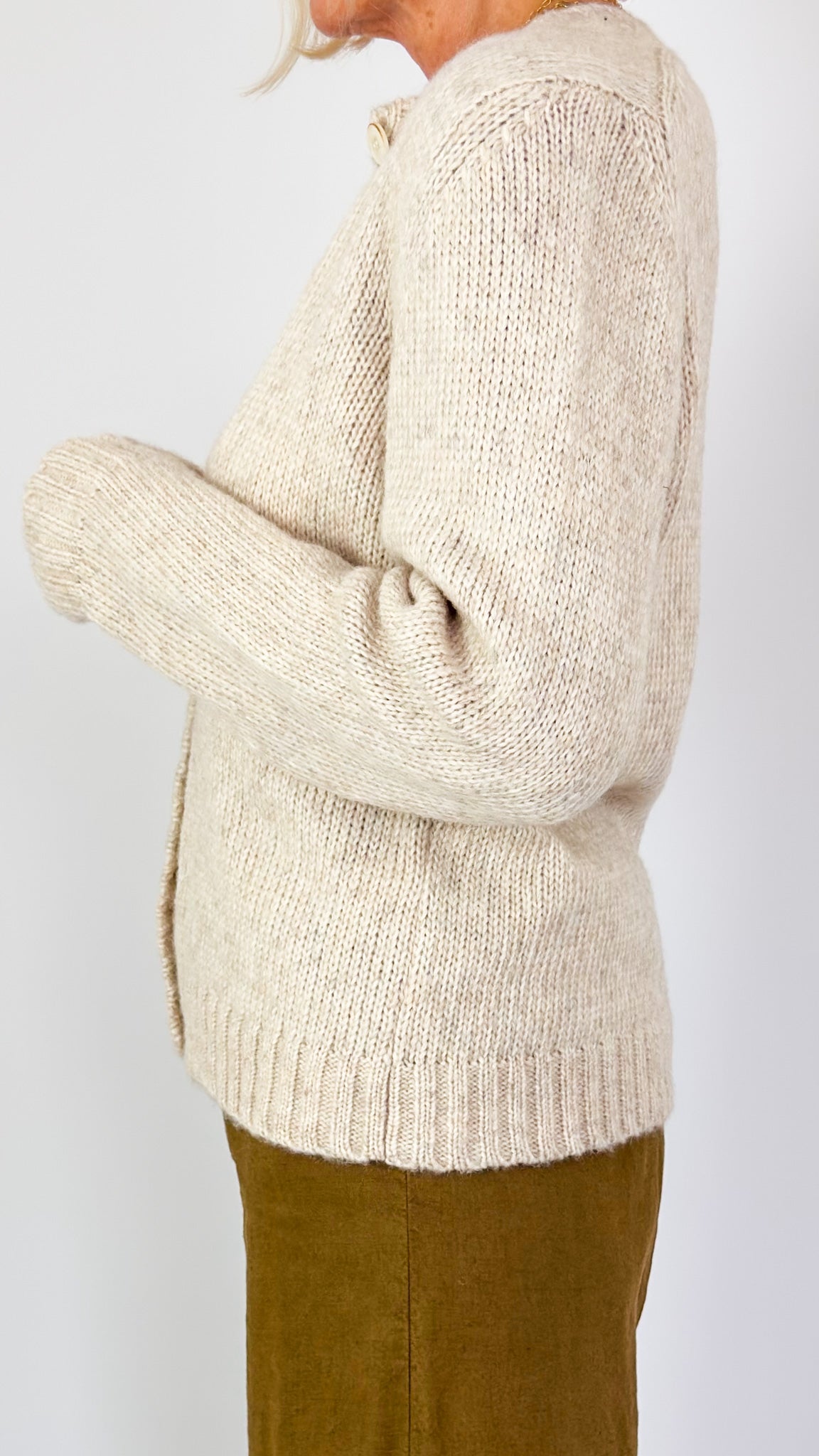 MJ Watson 658 Cardigan Natural