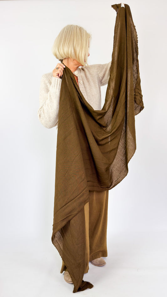 Hannoh Wessel Sophie Scarf Brown