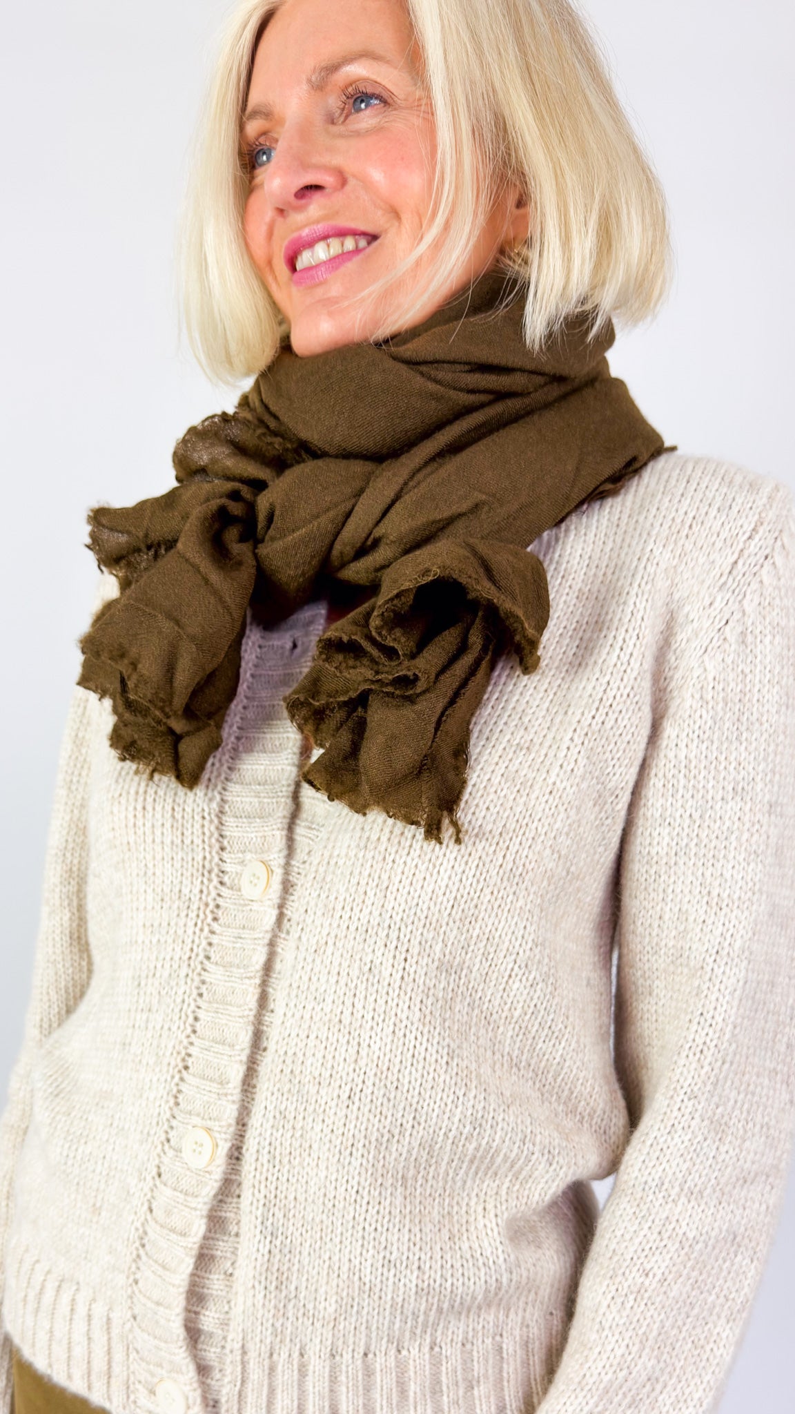Hannoh Wessel Sophie Scarf Brown