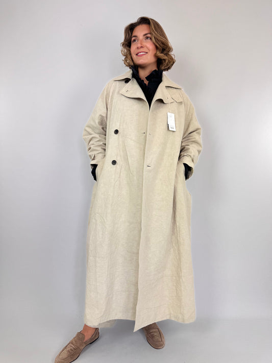 Kagure 107 Trench Coat Light Beige