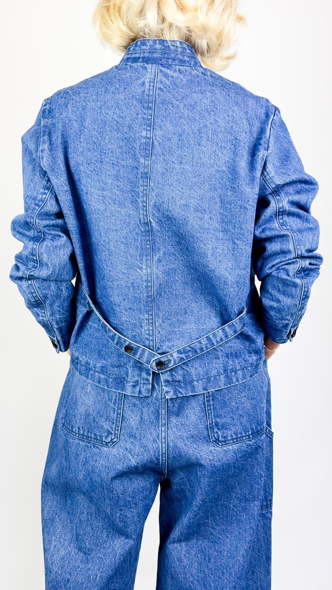 Pas de Calais 3477 Denim Jacket Blue