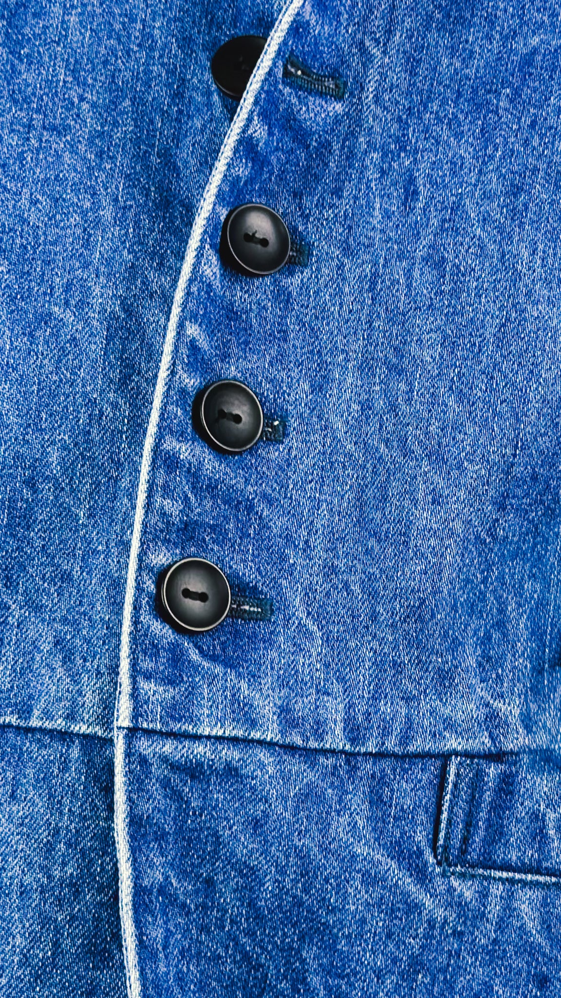 Pas de Calais 3477 Denim Jacket Blue