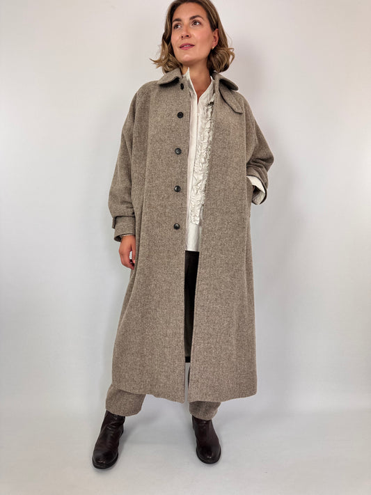 Kagure 126 Wool Bal Coat Beige
