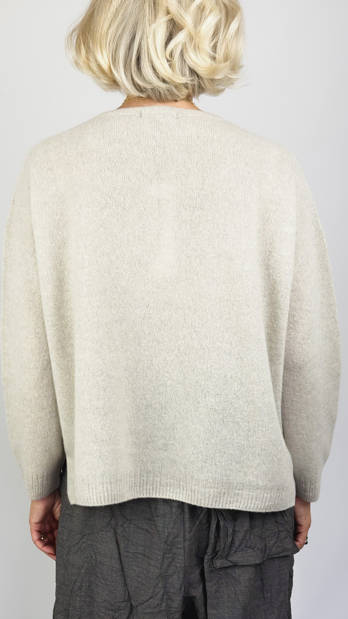 Pas De Calais 2706 Square Jumper Greige