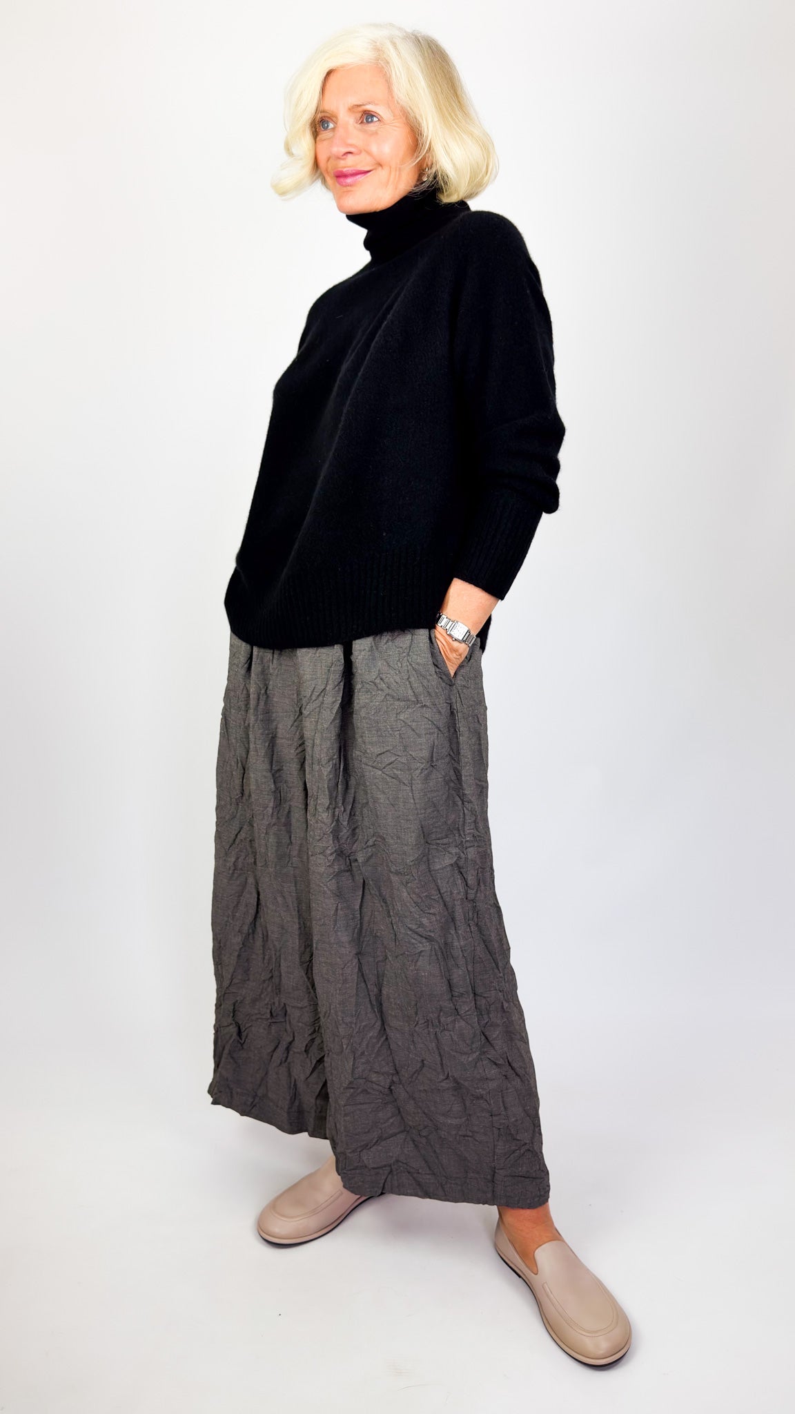 Pas De Calais 2705 Turtleneck Jumper Black