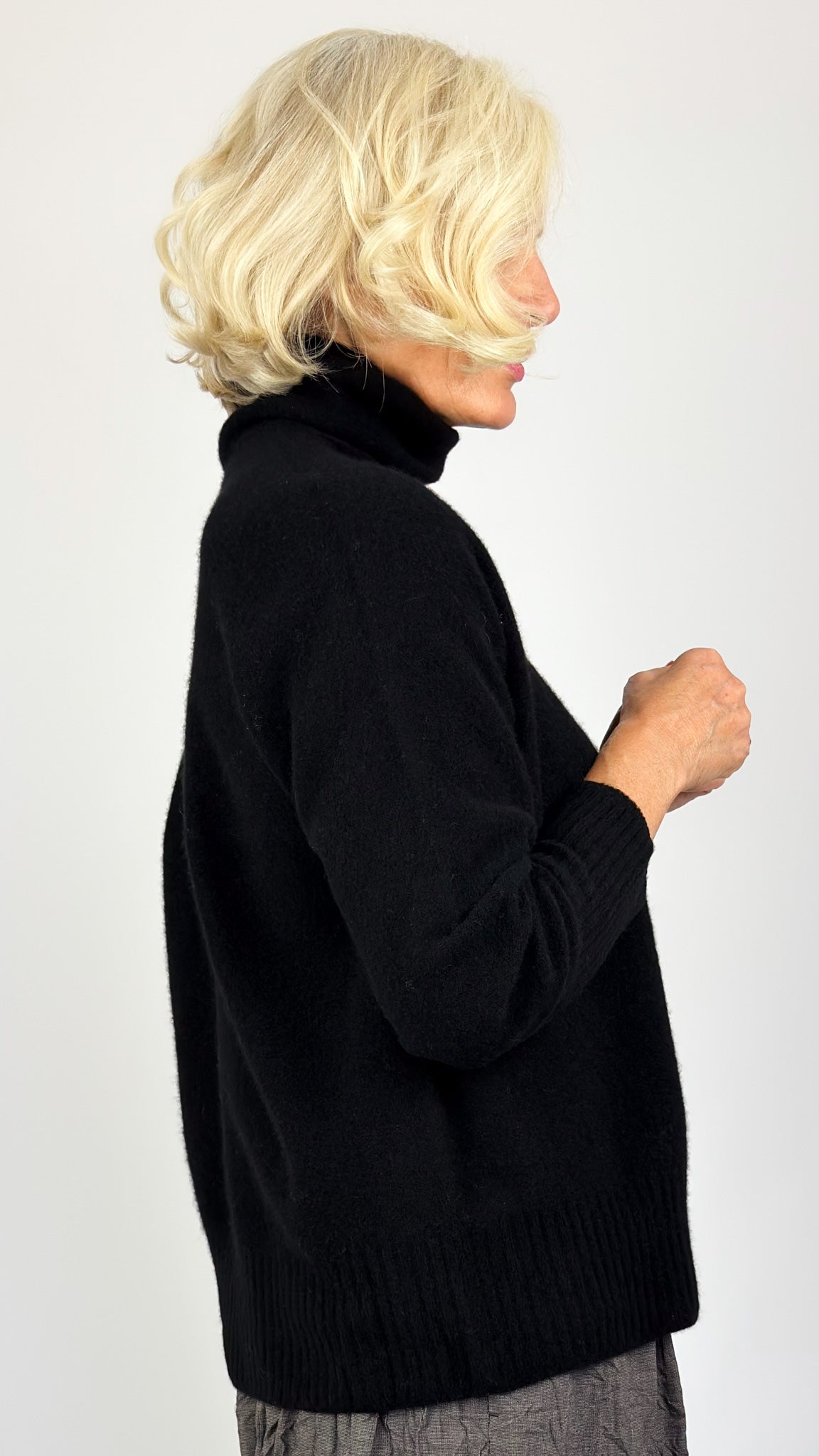 Pas De Calais 2705 Turtleneck Jumper Black