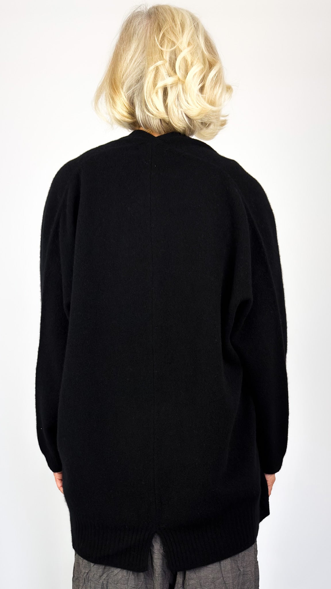 Pas De Calais 2707 Haori Cardigan Black