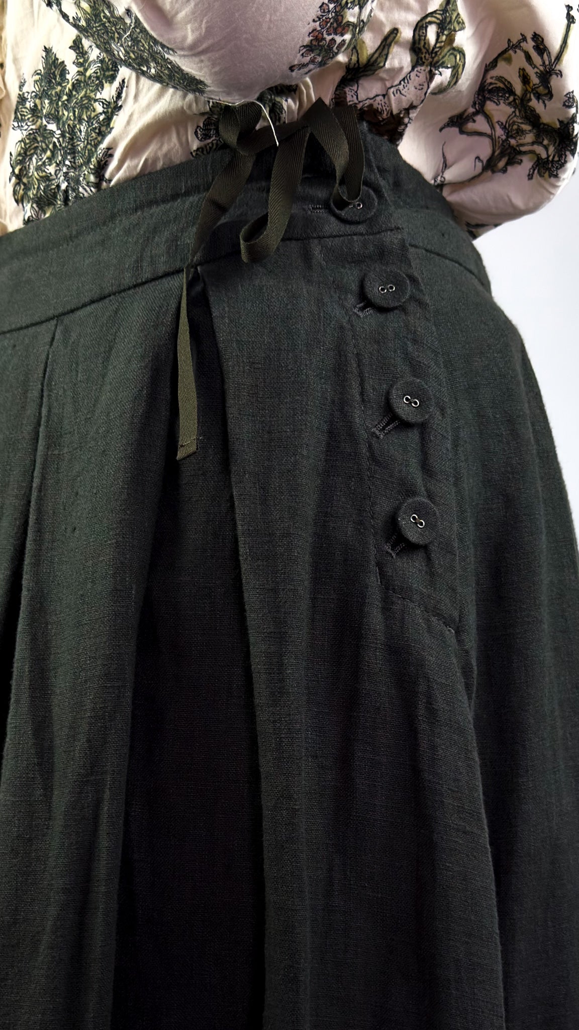 Pas De Calais 7492 Canvas Skirt Khaki