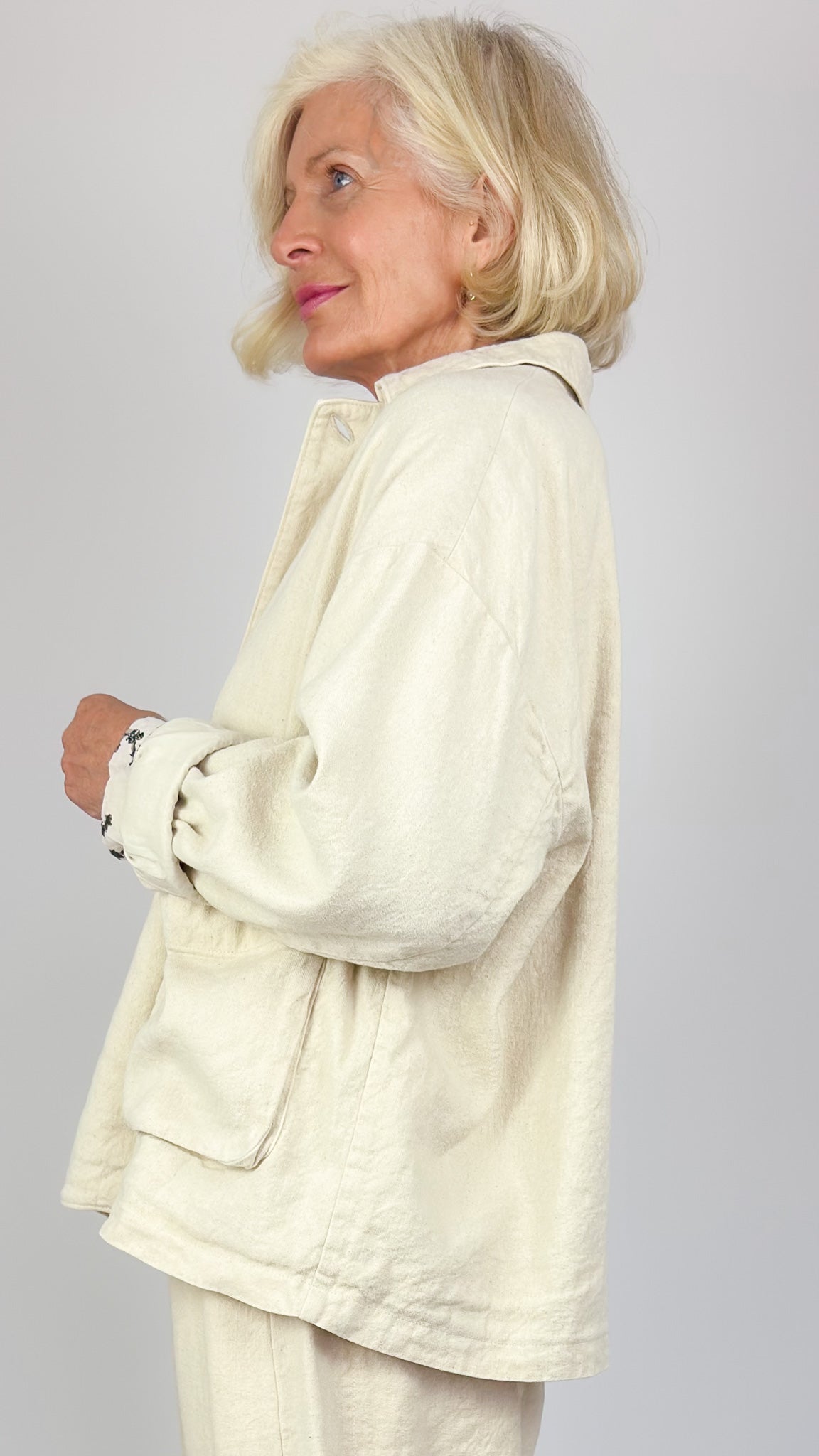 Pas De Calais 3475 Twill Jacket Natural