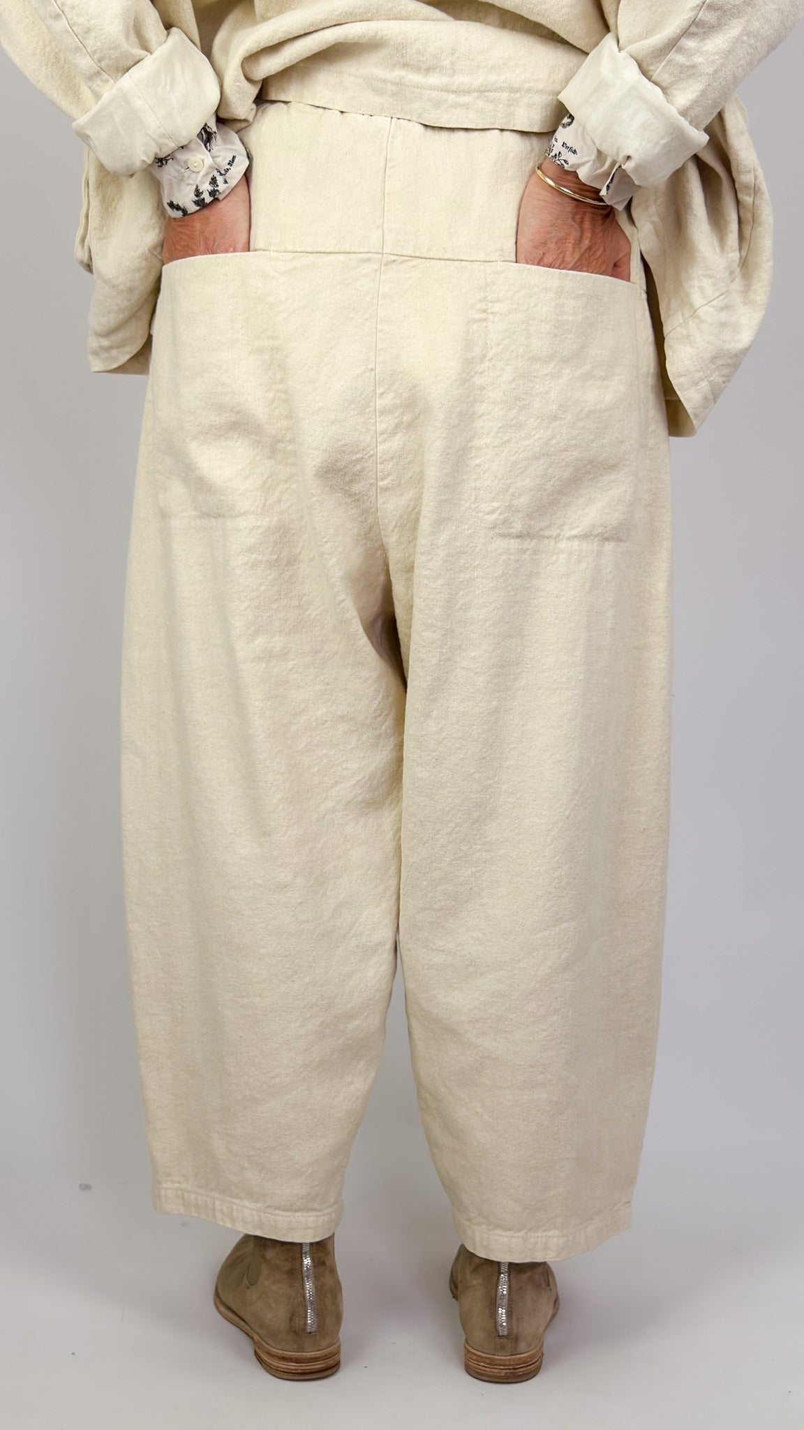 Pas De Calais 8744 Twill Trousers Natural