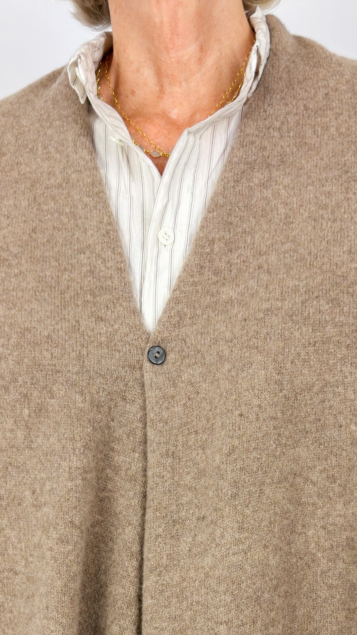 Pas De Calais 2707 Haori Cardigan Brown