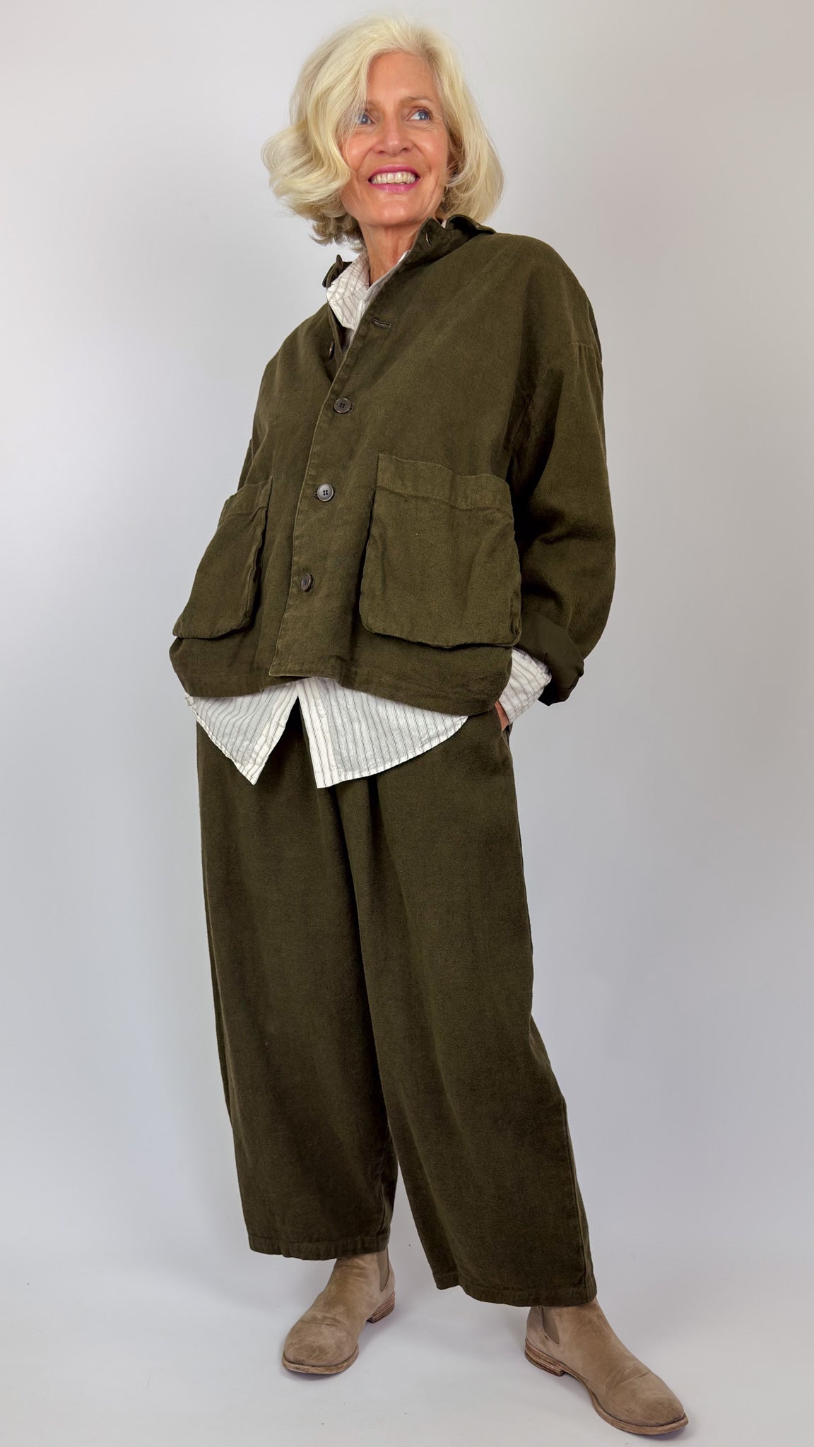 Pas De Calais 3475 Twill Jacket Khaki
