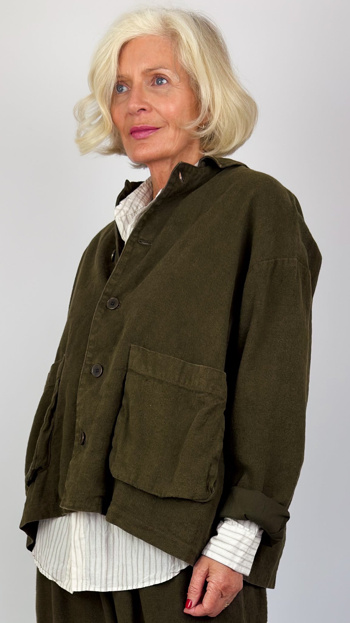 Pas De Calais 3475 Twill Jacket Khaki